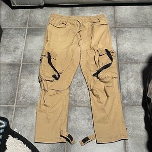 Fashion Nova Tan Cargo Pants for Men